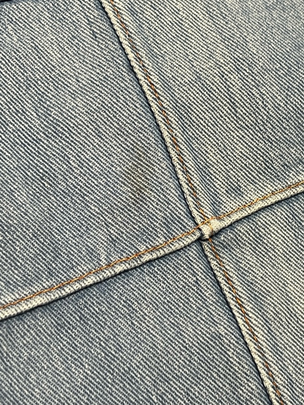 Rare 1970s Windowpane Patchwork Bell Bottom Jeans… - image 3